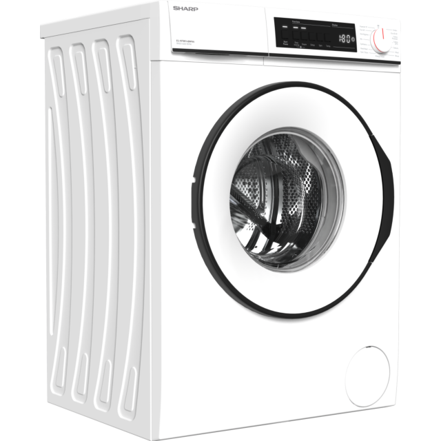Sharp ES_NFB814BWNA 8kg 1400 Spin Washing Machine - White