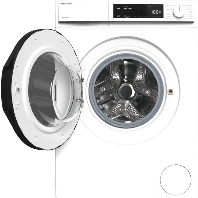 Sharp ES_NFB814BWNA 8kg 1400 Spin Washing Machine - White